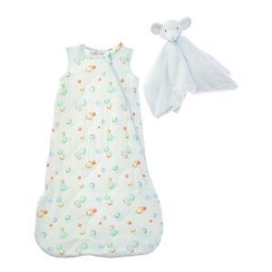 Shabby Chic Boys  2Pc Bamboo Printed Sleepbag Sec, Blue